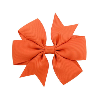 fashion solid color bow knot cloth hair clip 1 piece