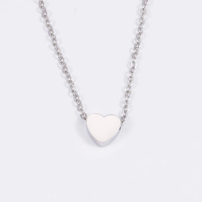 Jewelry IG Style Simple Style Commute Heart Shape 304 Stainless Steel 18K Gold Plated Plating Pendant Necklace