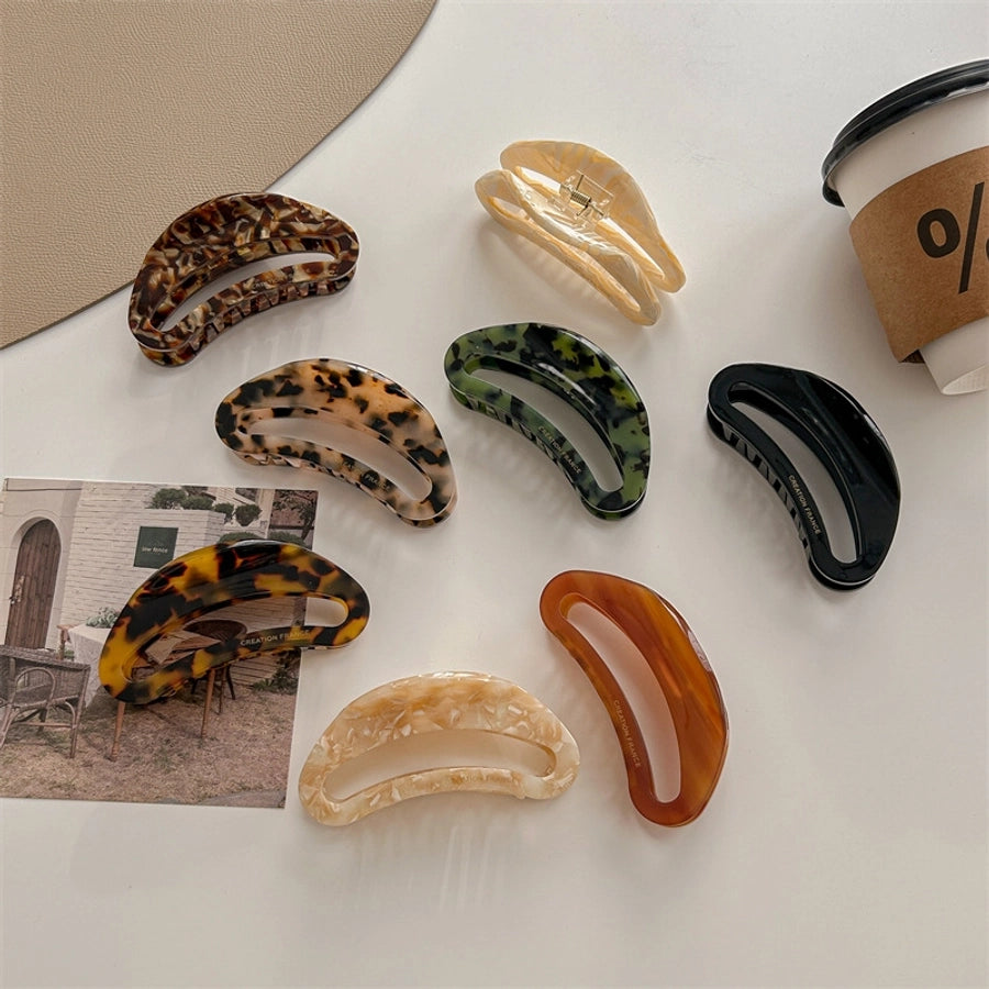 classic style color block acetic acid sheets hair claws