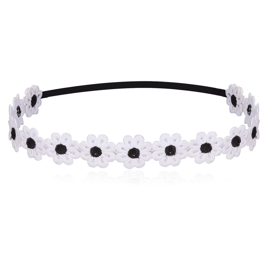 sweet simple style flower cloth hair band