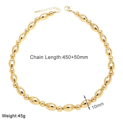 Copper 18K Gold Plated Plating Heart Shape Bracelets Necklace