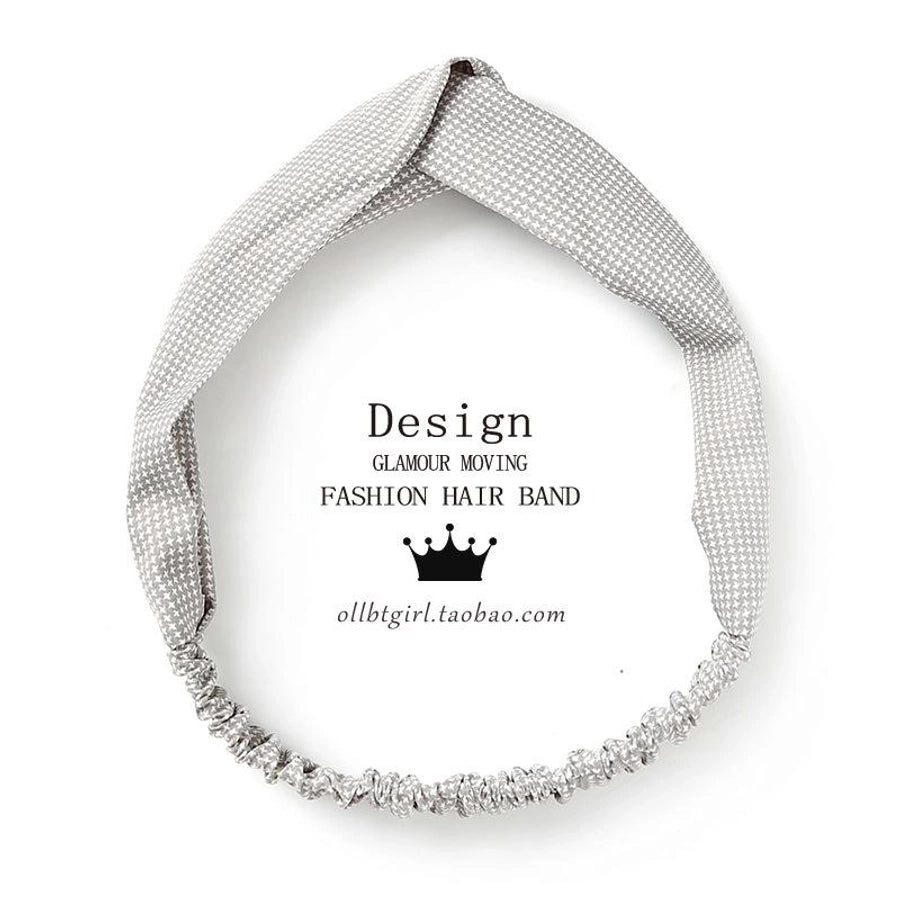 retro small dot wide-brimmed cross hair band nhof157730