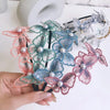 fashion butterfly alloy lace inlay artificial pearls hair band 1 piece