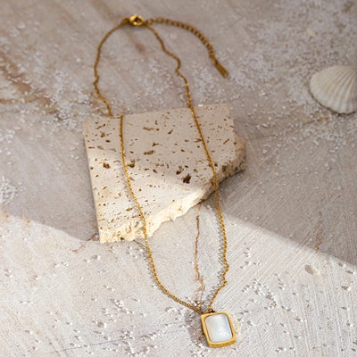 Jewelry Elegant Glam Luxurious Geometric 304 Stainless Steel Pendant Necklace