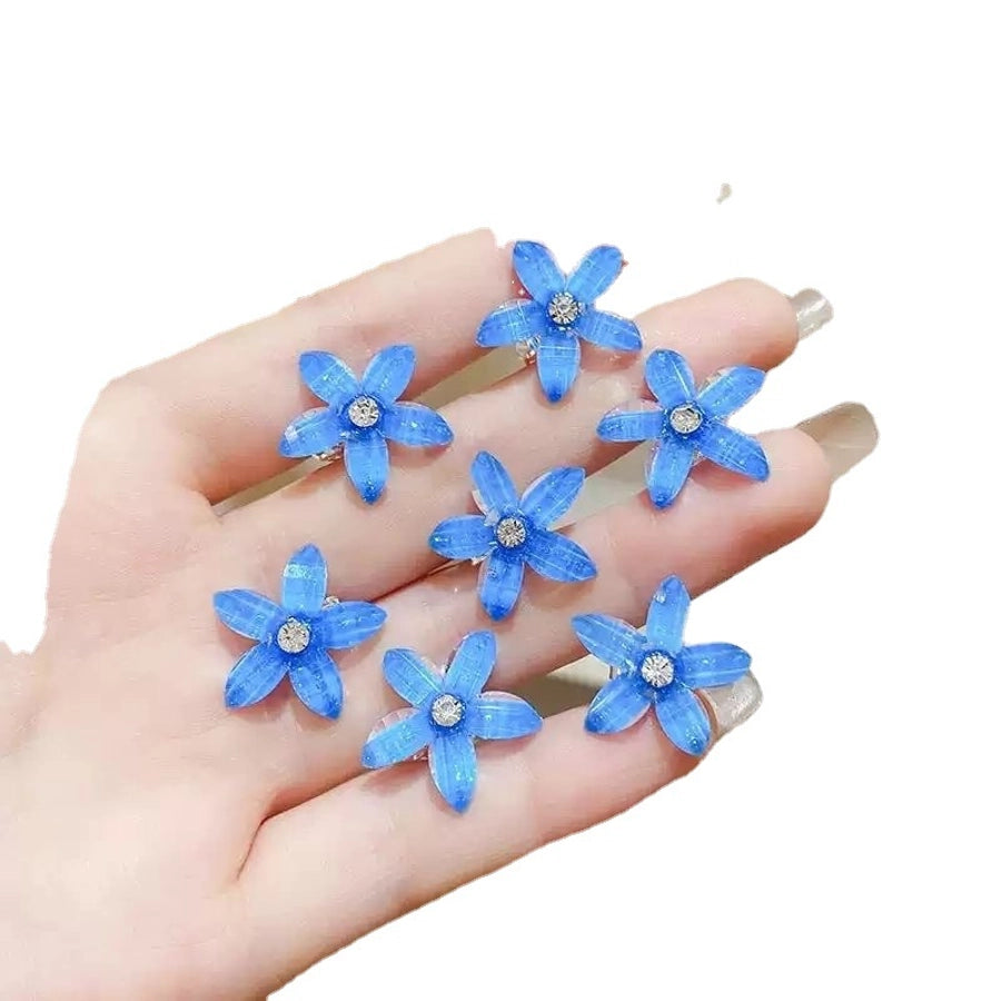 Children's Flower Small Grab Hair Accessories Girl's Braided Hair Buckle Head Flower Little Girl's Mini Grab Small Hairpin Headwear