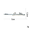 Women's Simple Style Classic Style Letter Alloy Plating Hair Clip