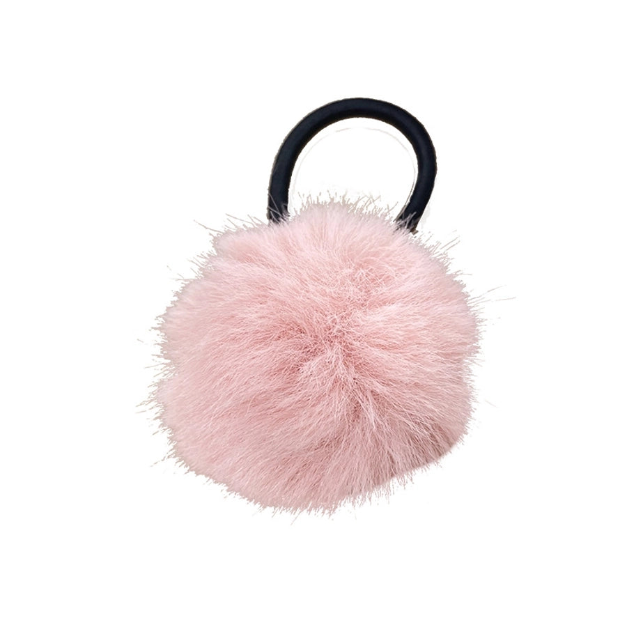 Women's Simple Style Solid Color Plush Hair Tie