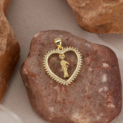 Jewelry French Style Simple Style Geometric Copper 14K Gold Plated Pendant Necklace