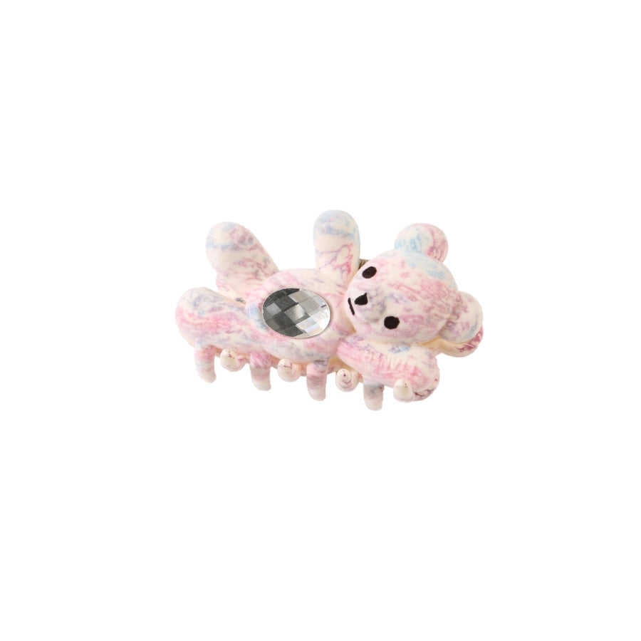 Women's Simple Style Classic Style Bear Plastic Resin Inlay Zircon Hair Clip