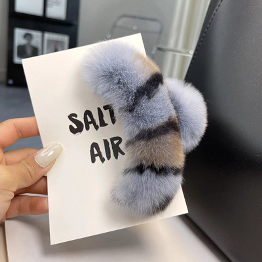 cute solid color rex rabbit fur hair claws