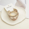 simple style solid color acrylic hair tie 1 set