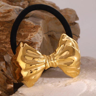 Women's Simple Style Classic Style Bow Knot 304 Stainless Steel Hair Tie
