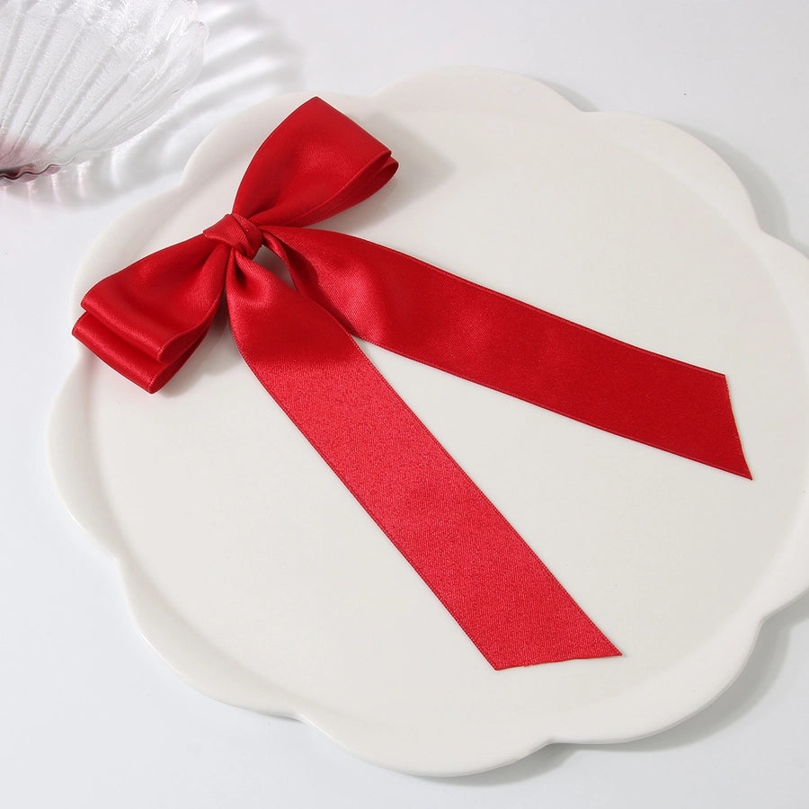 Guanyang  New Arrival 4cm Polyester Cotton Double-Layer Bow Hair Clip Hairpin Lady Updo Word Duckbilled Hair Accessories