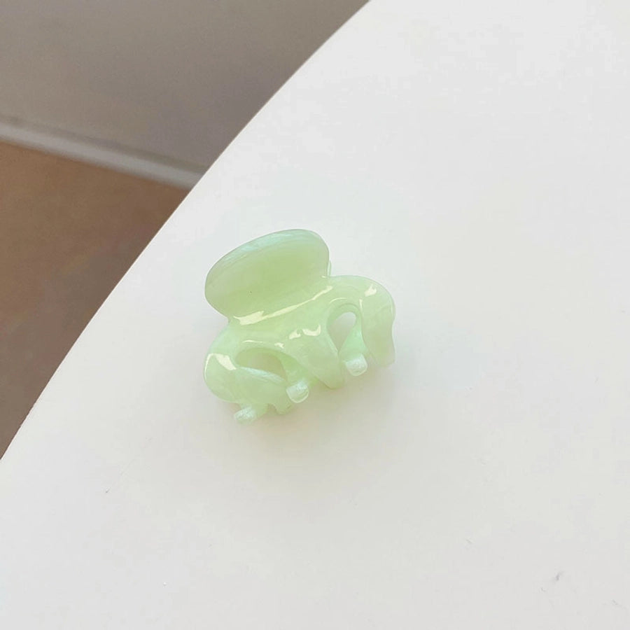 women's sweet solid color flowers plastic/resin headwear stoving varnish hair claws