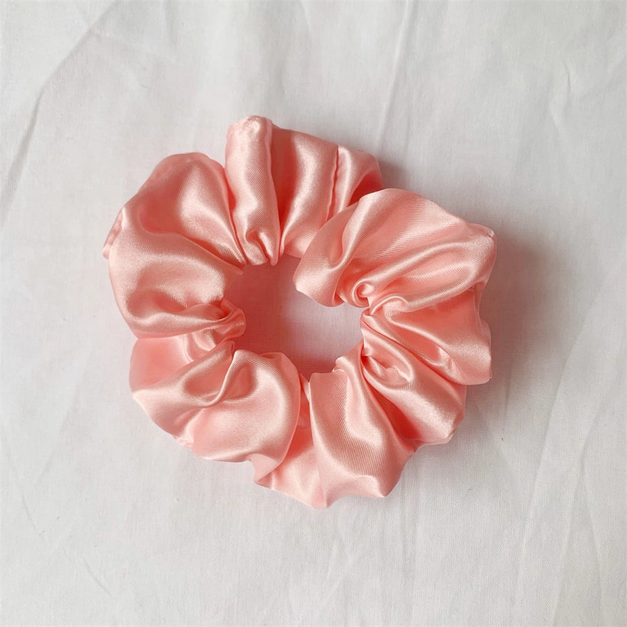 simple style solid color cloth handmade hair tie