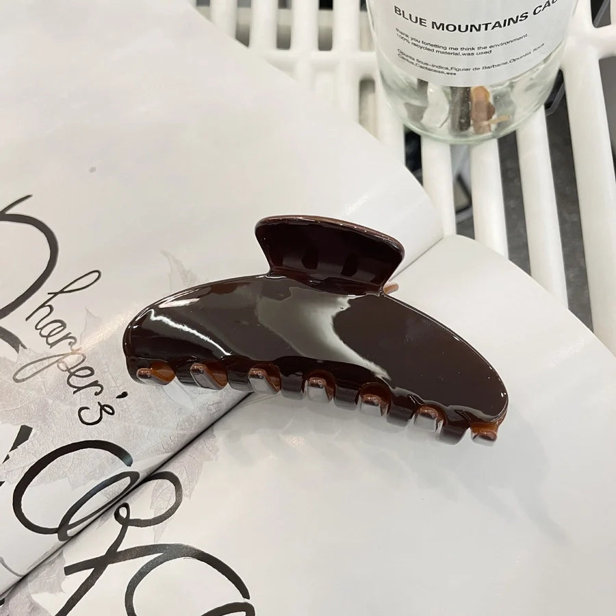 Women's Basic Simple Style Solid Color Acetic acid sheets Hair Claws