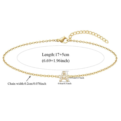 201 Stainless Steel Copper Letter Bracelets