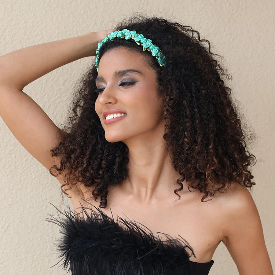 sweet flower cloth hair band