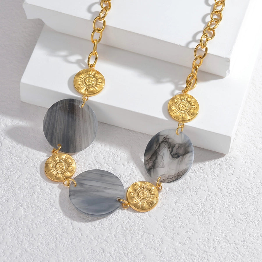 Jewelry Casual Round 304 Stainless Steel Necklace