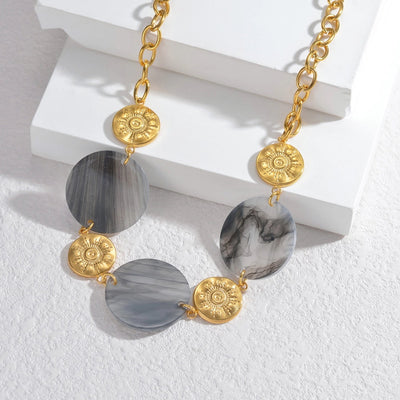 Jewelry Casual Round 304 Stainless Steel Necklace