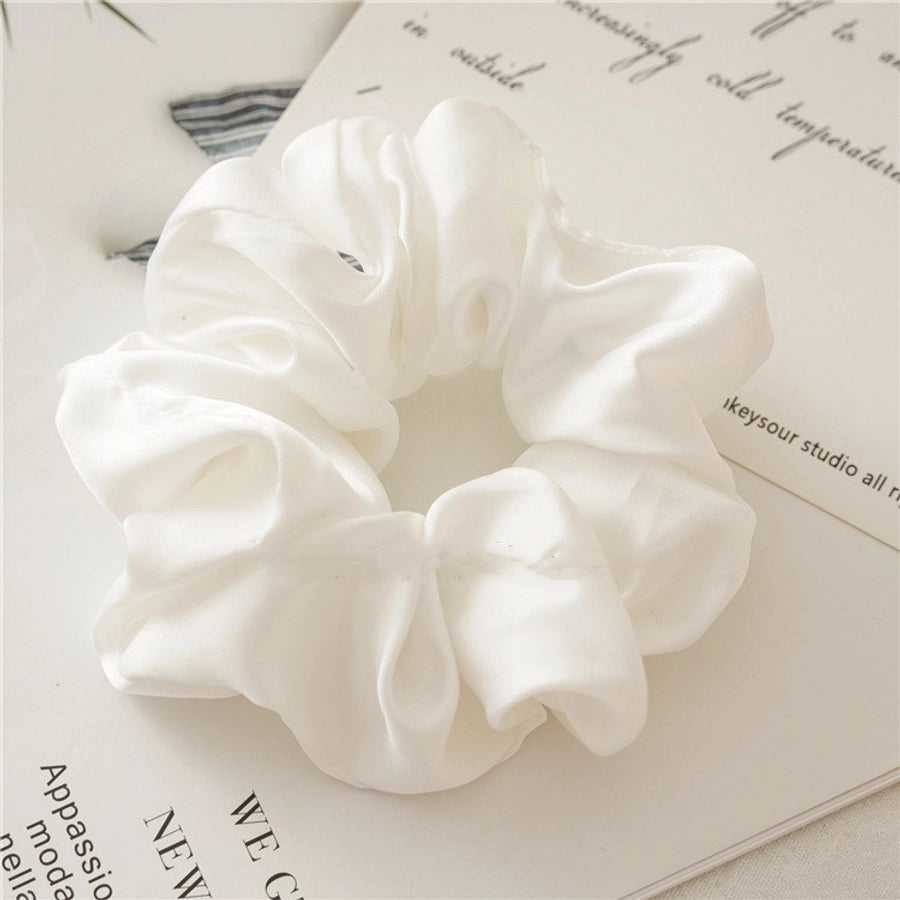 sweet solid color cloth handmade hair tie