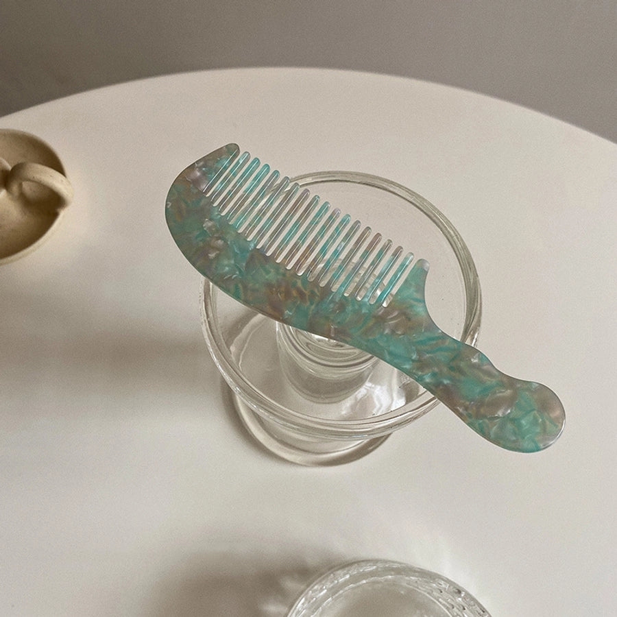 Refined good-looking ~ Portable ~ small comb that can be packed in bags Korean ink hawksbill acetic acid plate hair comb