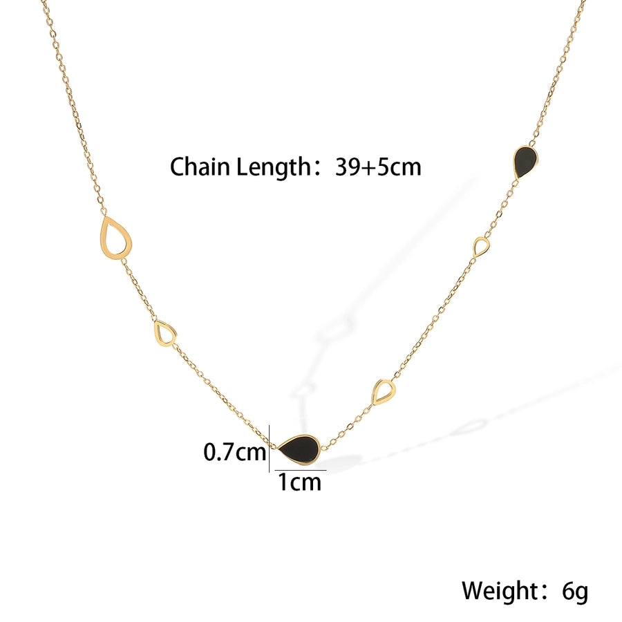 Jewelry Simple Style Commute Geometric 304 Stainless Steel Pendant Necklace