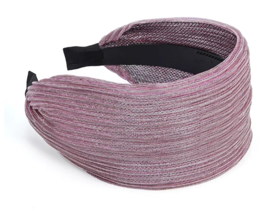 women's simple style stripe cloth resin lace hair band