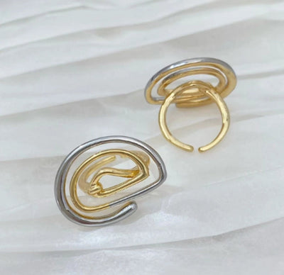 Jewelry Vintage Style Classic Style Spiral Copper Mixed Metal Plating Open Rings
