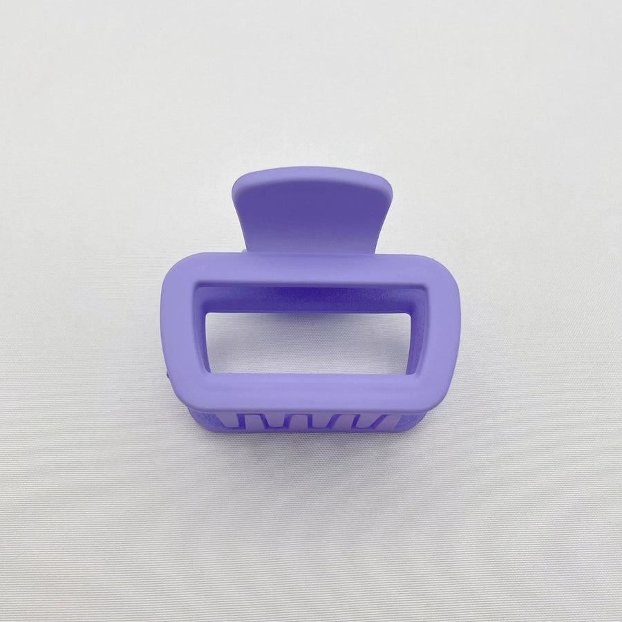 Simple square frosted rubber paint clip large small size back head high horsetail shark clip hair accessories hair clip