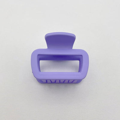 Simple square frosted rubber paint clip large small size back head high horsetail shark clip hair accessories hair clip