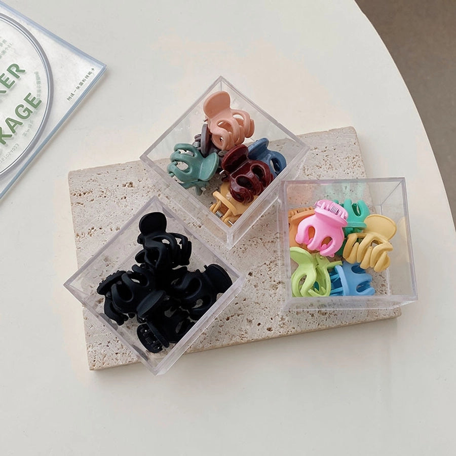 women's sweet simple style geometric plastic/resin headwear stoving varnish hair clip