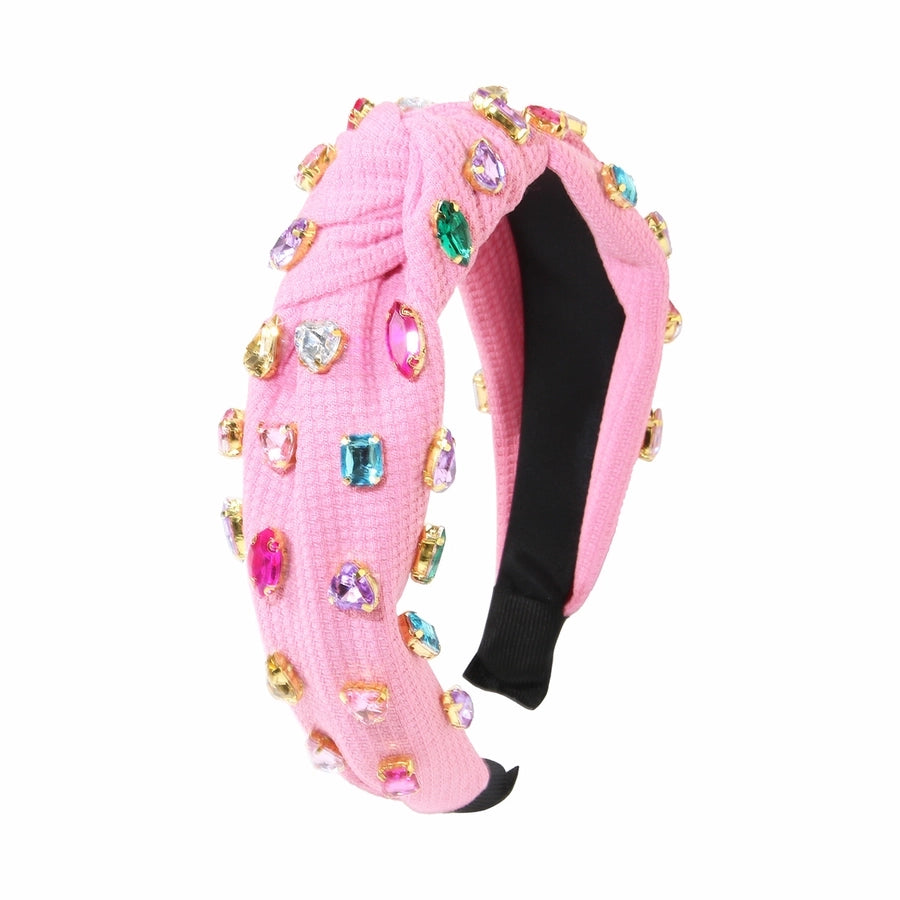 Women's Retro Knot Cloth Handmade Inlay Rhinestones Hair Band