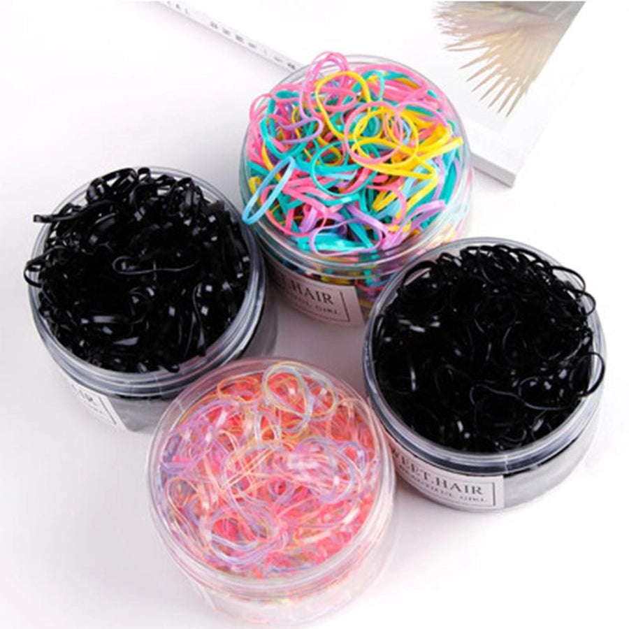 girls&#39; rubber band hair band disposable black rubber band thickened baby head rope children&#39;s hair accessories