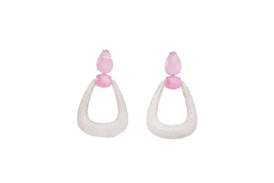 1 Pair Elegant Simple Style U Shape Plating Copper Drop Earrings