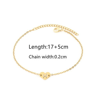 Elegant Simple Style Classic Style Letter 201 Stainless Steel 304 Stainless Steel Bracelets In Bulk
