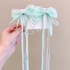 Children's super fairy bow ribbon hairpin baby Chinese style braided hair headwear girl ancient style hanfu hairpin hair accessories