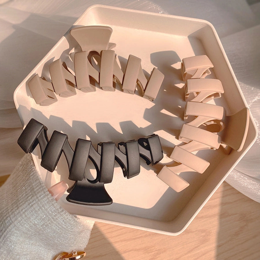 women's modern style simple style waves solid color arylic hair claws