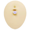 1 Piece Belly Rings Punk Simple Style Artistic Maple Leaf Rose 316 Stainless Steel  Alloy Epoxy Acrylic Rhinestones 18K Gold Plated