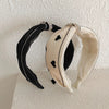 fashion heart shape cloth handmade inlay rhinestone hair band