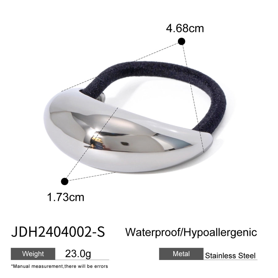 Unisex Simple Style Solid Color Solid Color 304 Stainless Steel Hair Tie