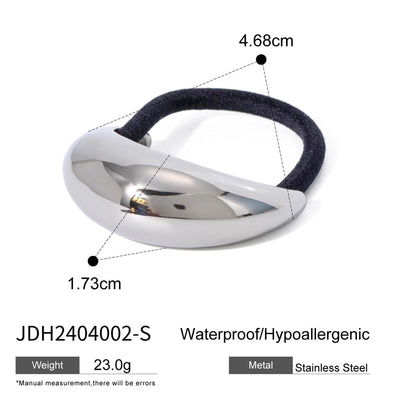 Unisex Simple Style Solid Color Solid Color 304 Stainless Steel Hair Tie