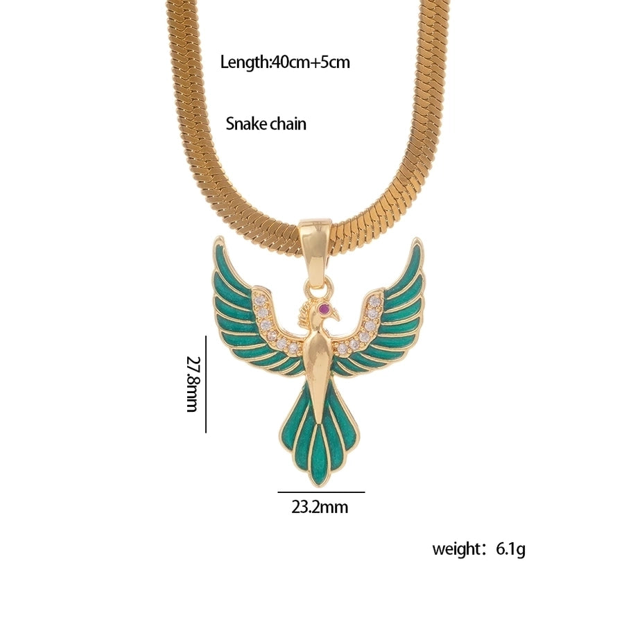 Jewelry Glam Sexy Bird 304 Stainless Steel Copper Necklace