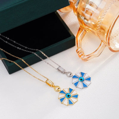 Jewelry Glam Lady Sexy Eye 304 Stainless Steel Copper Pendant Necklace