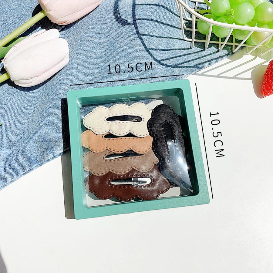 simple style flower arylic hair clip