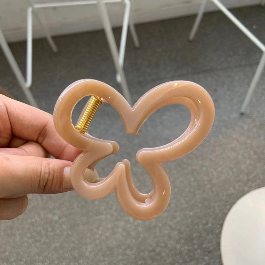 Women's Simple Style Solid Color Acetic acid sheets Polishing Hair Claws