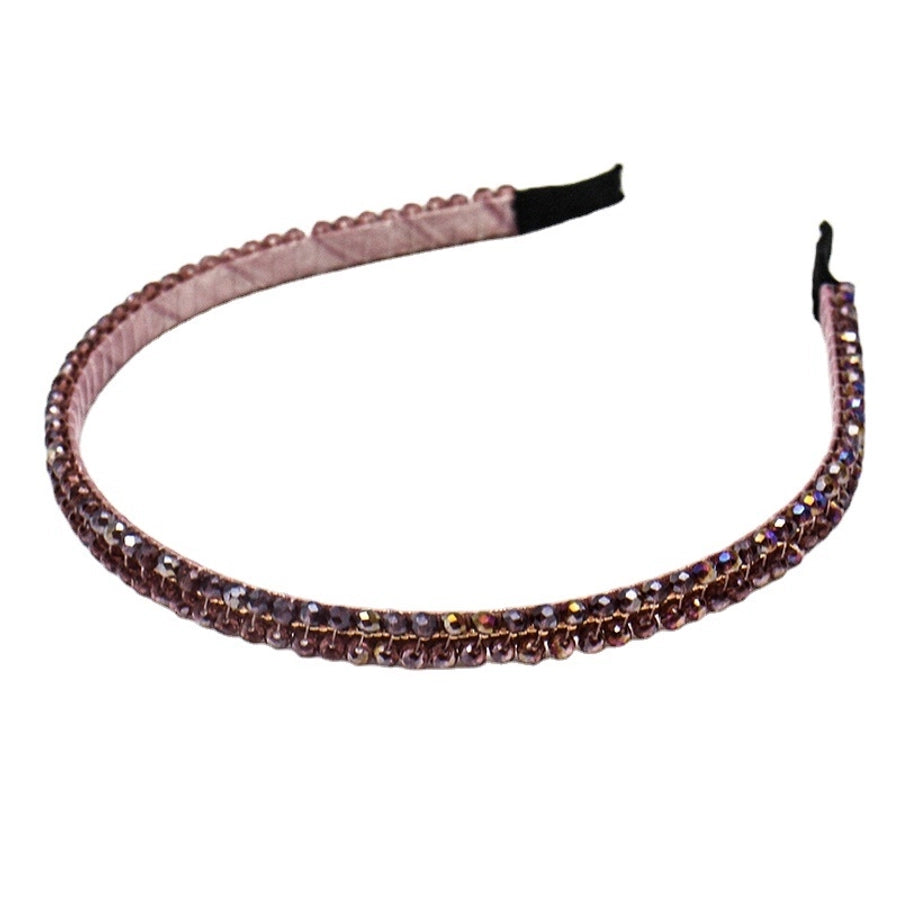 simple style geometric rhinestone hair band