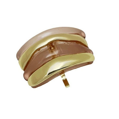 Women's Retro Simple Style Rectangle Elastic Band Resin Hair Tie