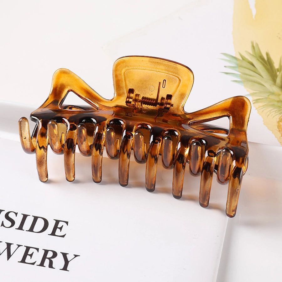 fashion geometric plastic resin stoving varnish hair claws 1 piece