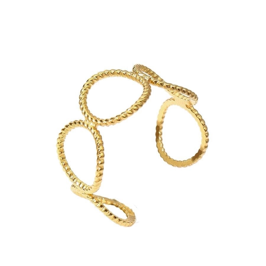 Jewelry Retro Devil's Eye Star Heart Shape 304 Stainless Steel Open Rings